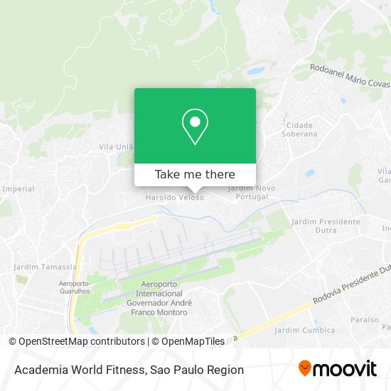 Academia World Fitness map