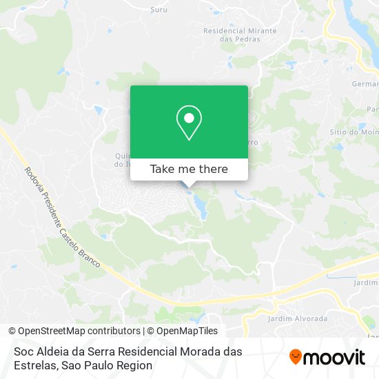 Soc Aldeia da Serra Residencial Morada das Estrelas map