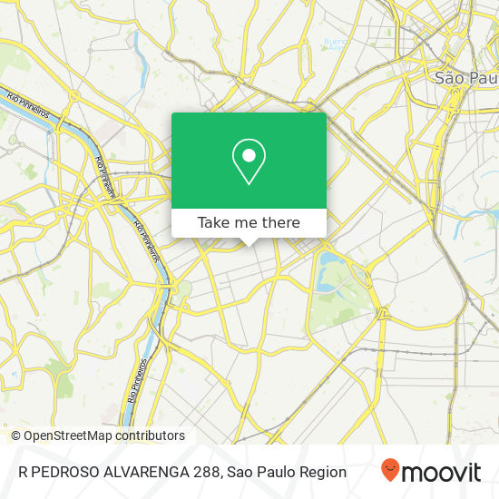 R PEDROSO ALVARENGA 288 map