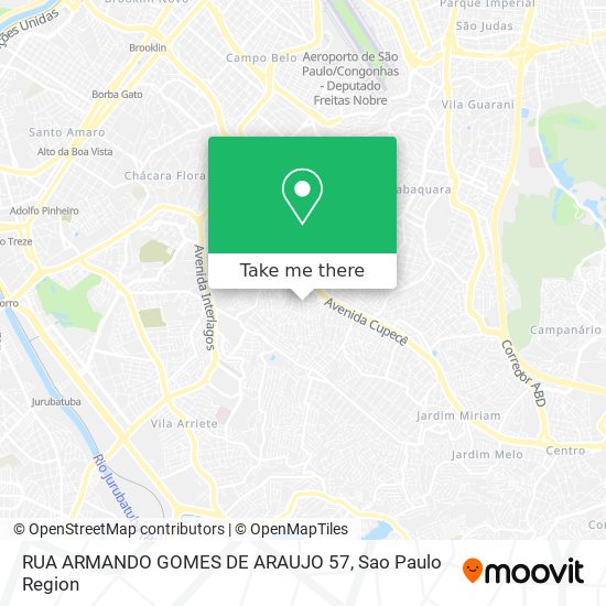 RUA ARMANDO GOMES DE ARAUJO 57 map