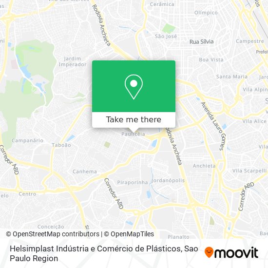 Mapa Helsimplast Indústria e Comércio de Plásticos