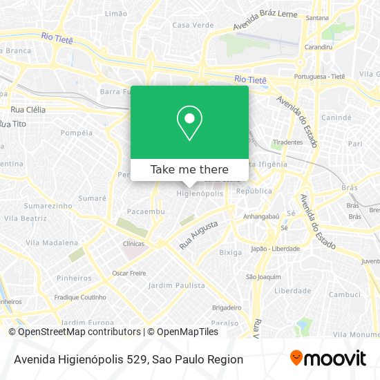 Avenida Higienópolis 529 map