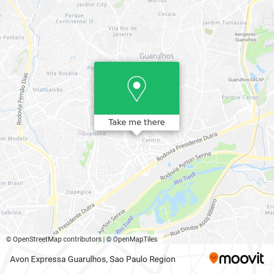 Avon Expressa Guarulhos map