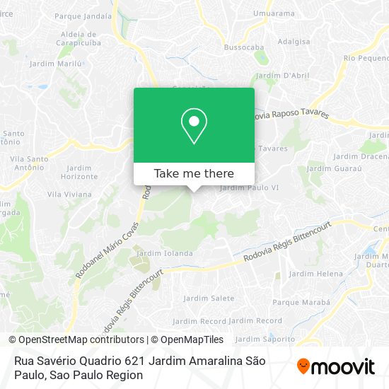 Rua Savério Quadrio  621   Jardim Amaralina  São Paulo map