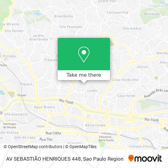 AV SEBASTIÃO HENRIQUES 448 map