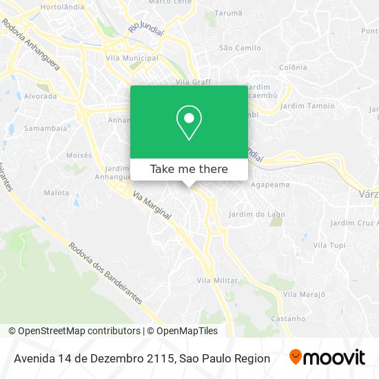 Mapa Avenida 14 de Dezembro 2115