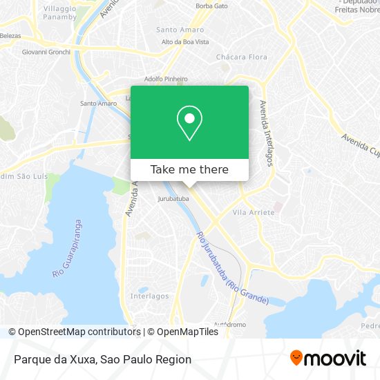 Parque da Xuxa map