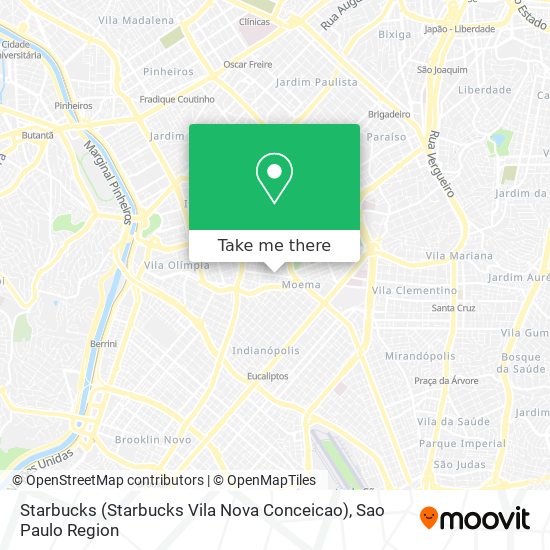 Mapa Starbucks (Starbucks Vila Nova Conceicao)