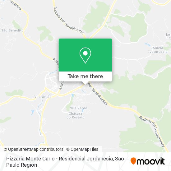 Pizzaria Monte Carlo - Residencial Jordanesia map