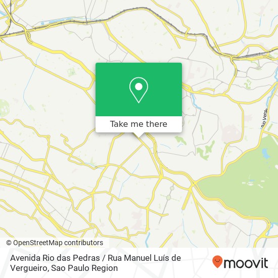 Avenida Rio das Pedras / Rua Manuel Luís de Vergueiro map