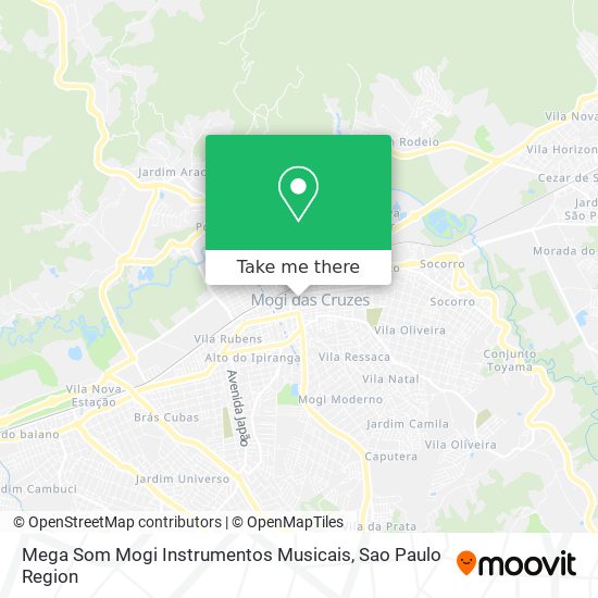 Mapa Mega Som Mogi Instrumentos Musicais