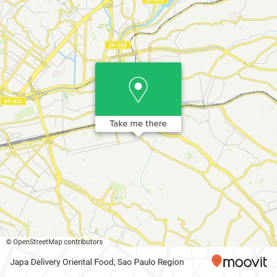 Japa Delivery Oriental Food map