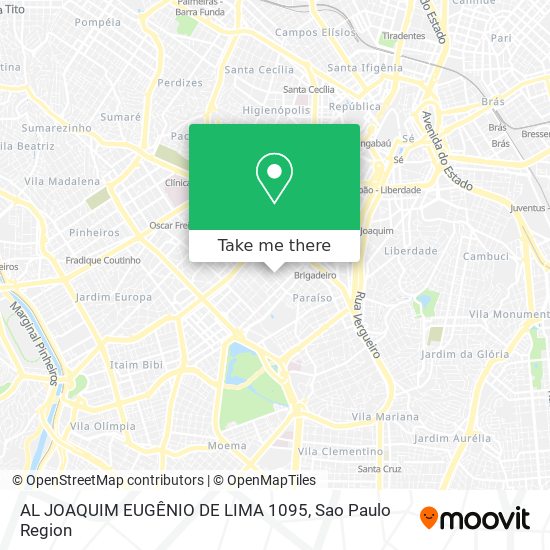 AL JOAQUIM EUGÊNIO DE LIMA 1095 map