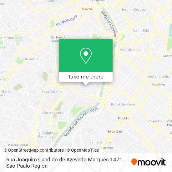 Mapa Rua Joaquim Cândido de Azevedo Marques 1471
