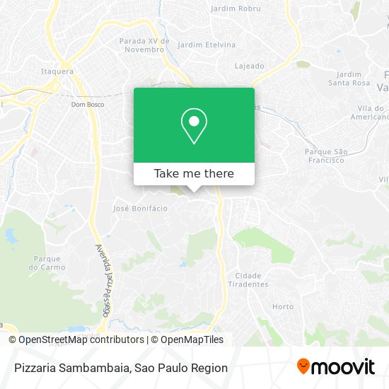 Mapa Pizzaria Sambambaia