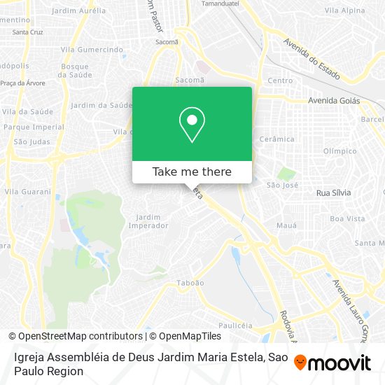 Mapa Igreja Assembléia de Deus Jardim Maria Estela