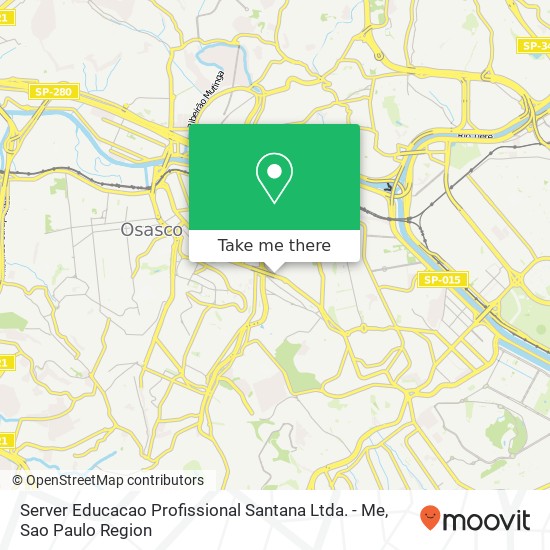 Server Educacao Profissional Santana Ltda. - Me map