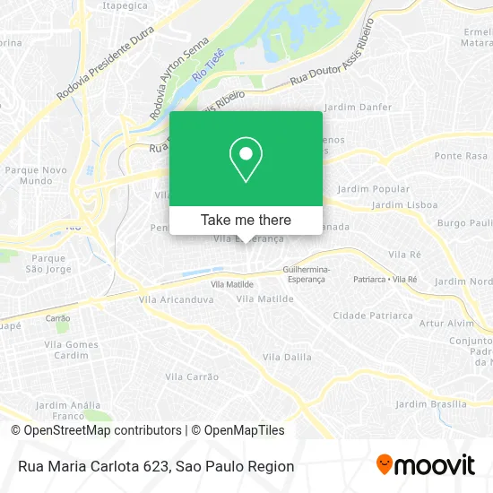 Rua Maria Carlota 623 map
