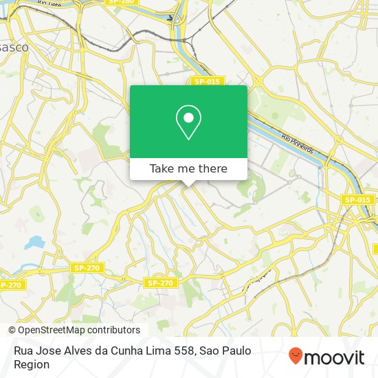 Rua Jose Alves da Cunha Lima 558 map