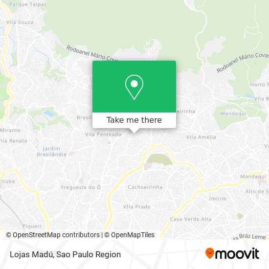 Lojas Madú map