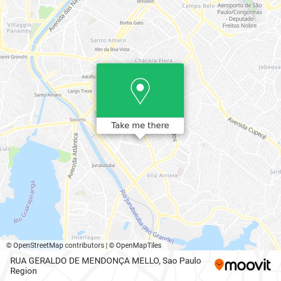 RUA GERALDO DE MENDONÇA MELLO map