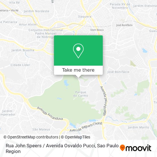 Rua John Speers / Avenida Osvaldo Pucci map