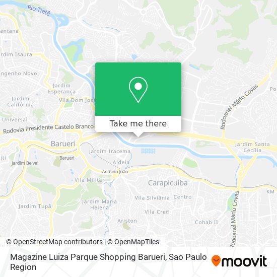 Magazine Luiza Parque Shopping Barueri map