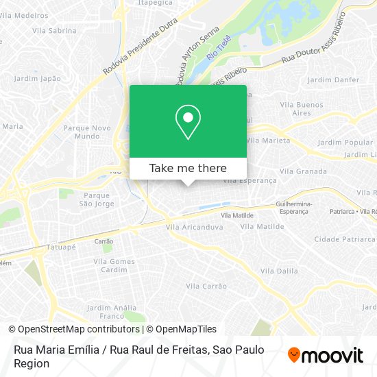 Rua Maria Emília / Rua Raul de Freitas map