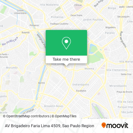 Mapa AV Brigadeiro Faria Lima 4509