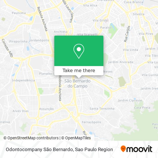 Odontocompany São Bernardo map