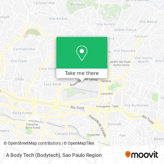 A Body Tech (Bodytech) map