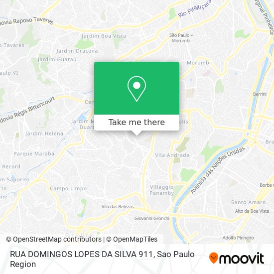 RUA DOMINGOS LOPES DA SILVA 911 map