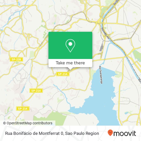 Mapa Rua Bonifácio de Montferrat 0