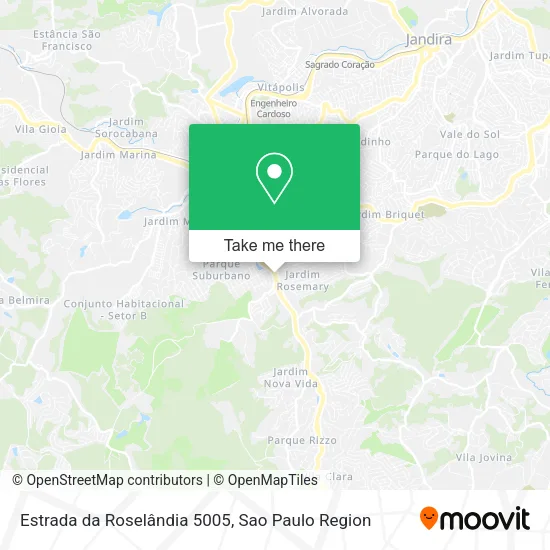 Estrada da Roselândia 5005 map