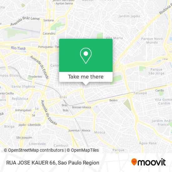 Mapa RUA JOSE KAUER 66