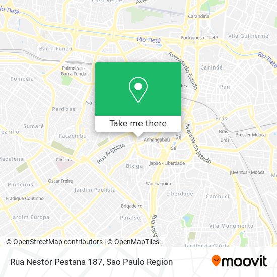 Mapa Rua Nestor Pestana 187