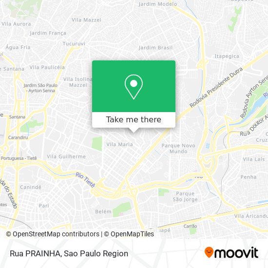 Rua PRAINHA map