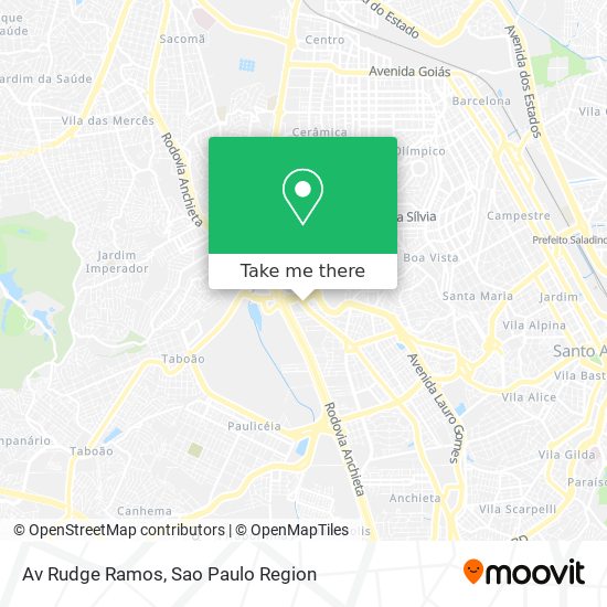 Mapa Av Rudge Ramos