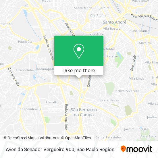 Avenida Senador Vergueiro 900 map