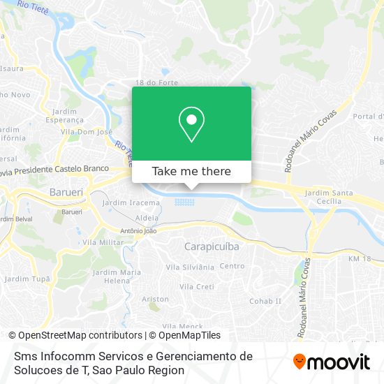 Sms Infocomm Servicos e Gerenciamento de Solucoes de T map
