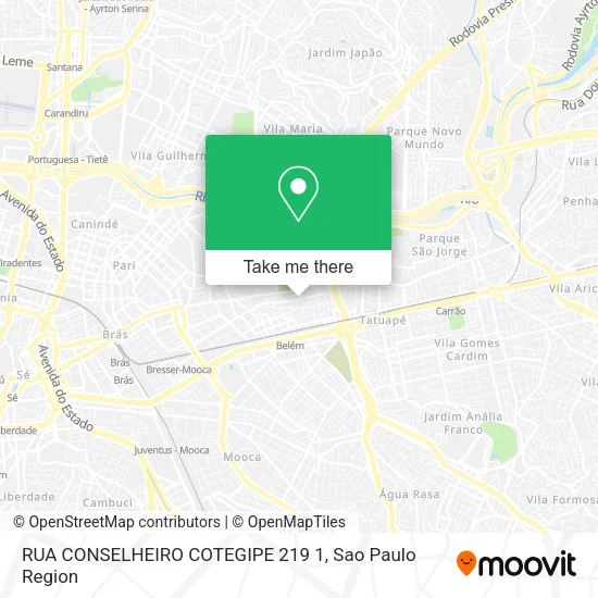 RUA CONSELHEIRO COTEGIPE  219 1 map