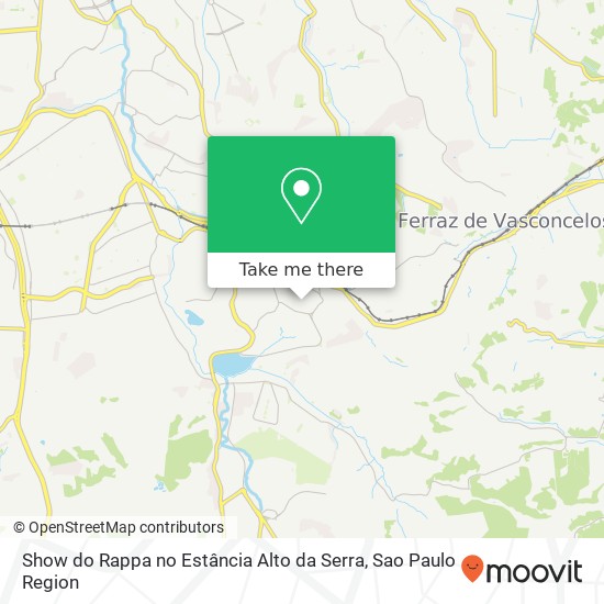 Mapa Show do Rappa no Estância Alto da Serra