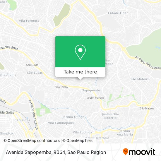 Avenida Sapopemba, 9064 map