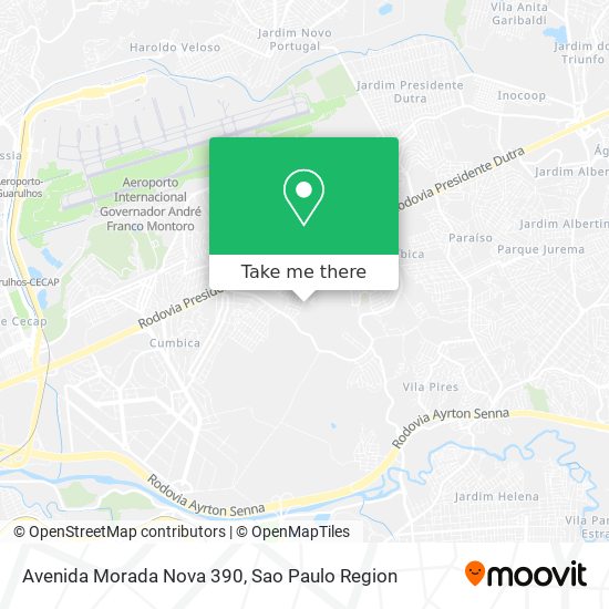 Avenida Morada Nova 390 map