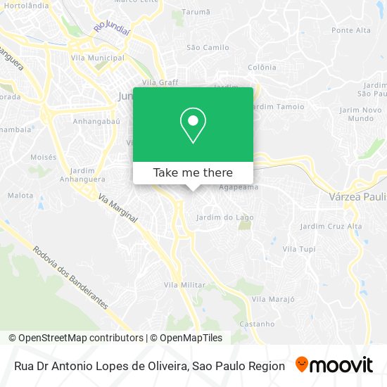 Rua Dr Antonio Lopes de Oliveira map