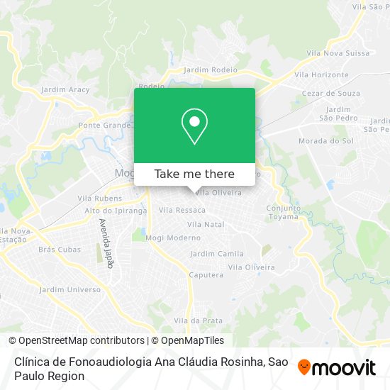 Clínica de Fonoaudiologia Ana Cláudia Rosinha map