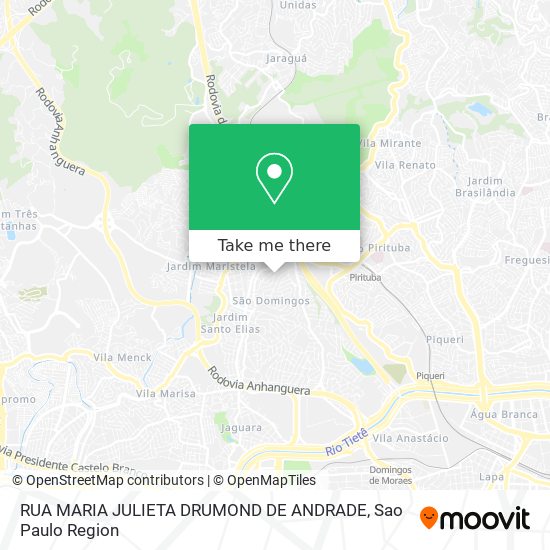 Mapa RUA MARIA JULIETA DRUMOND DE ANDRADE