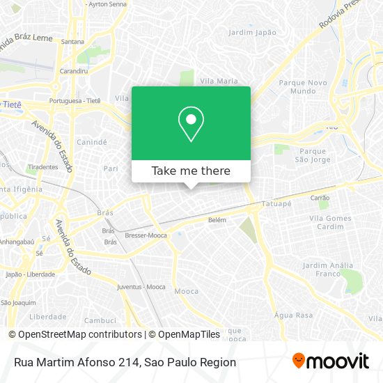 Mapa Rua Martim Afonso 214