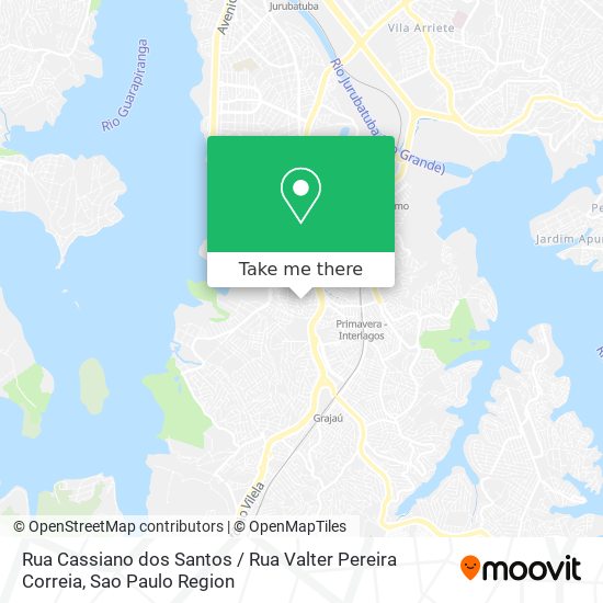 Rua Cassiano dos Santos / Rua Valter Pereira Correia map