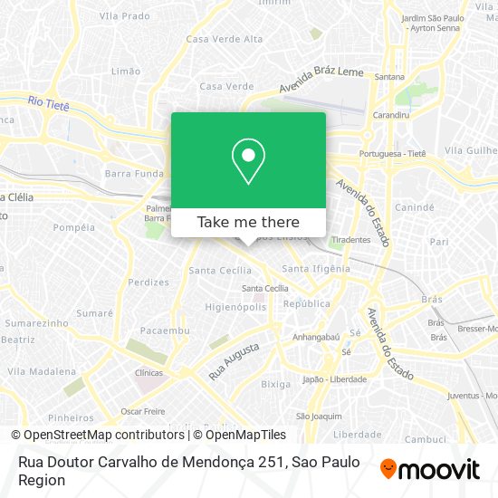 Rua Doutor Carvalho de Mendonça 251 map